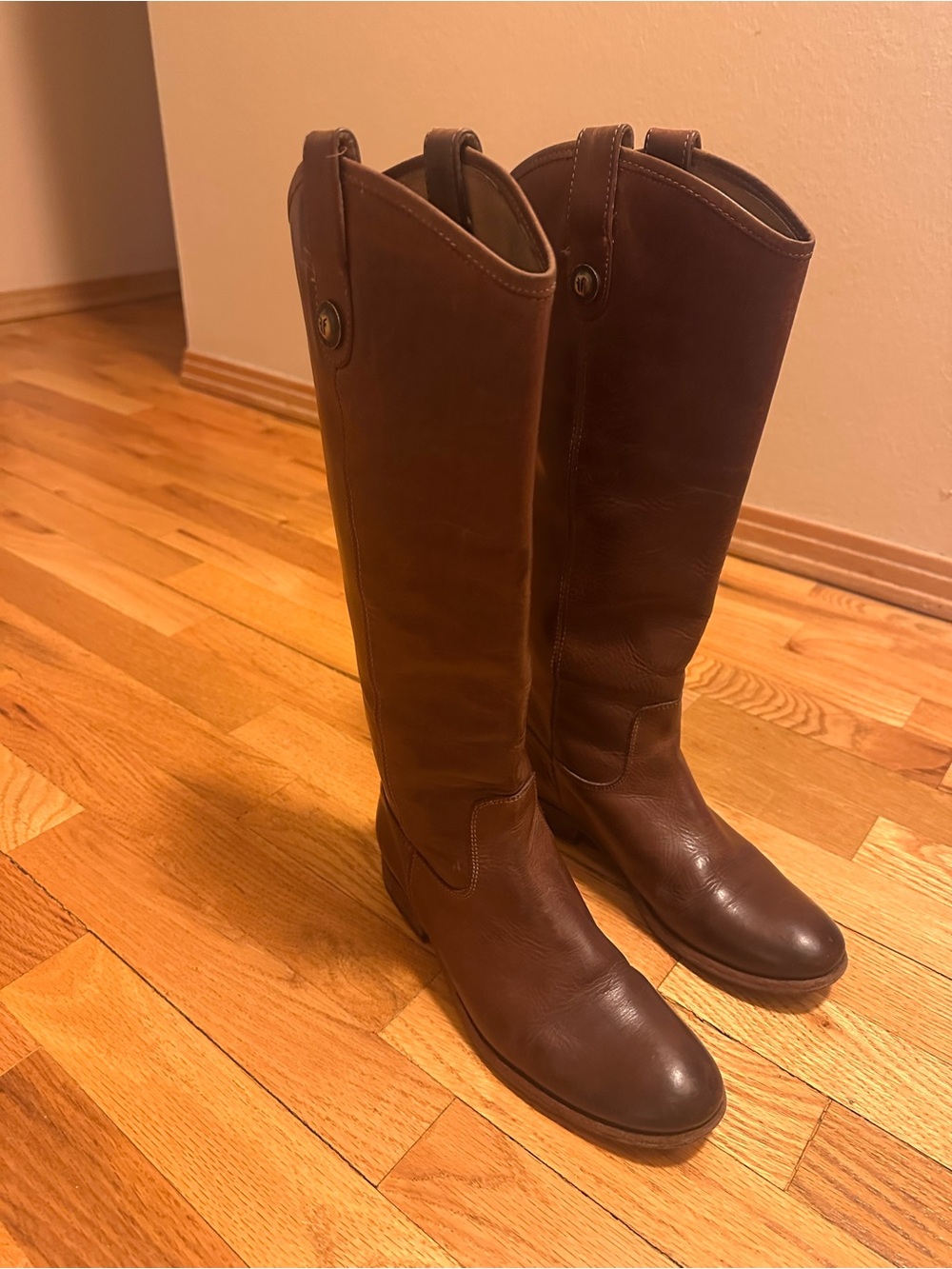Frye Melissa Leather Tall Riding Boots
